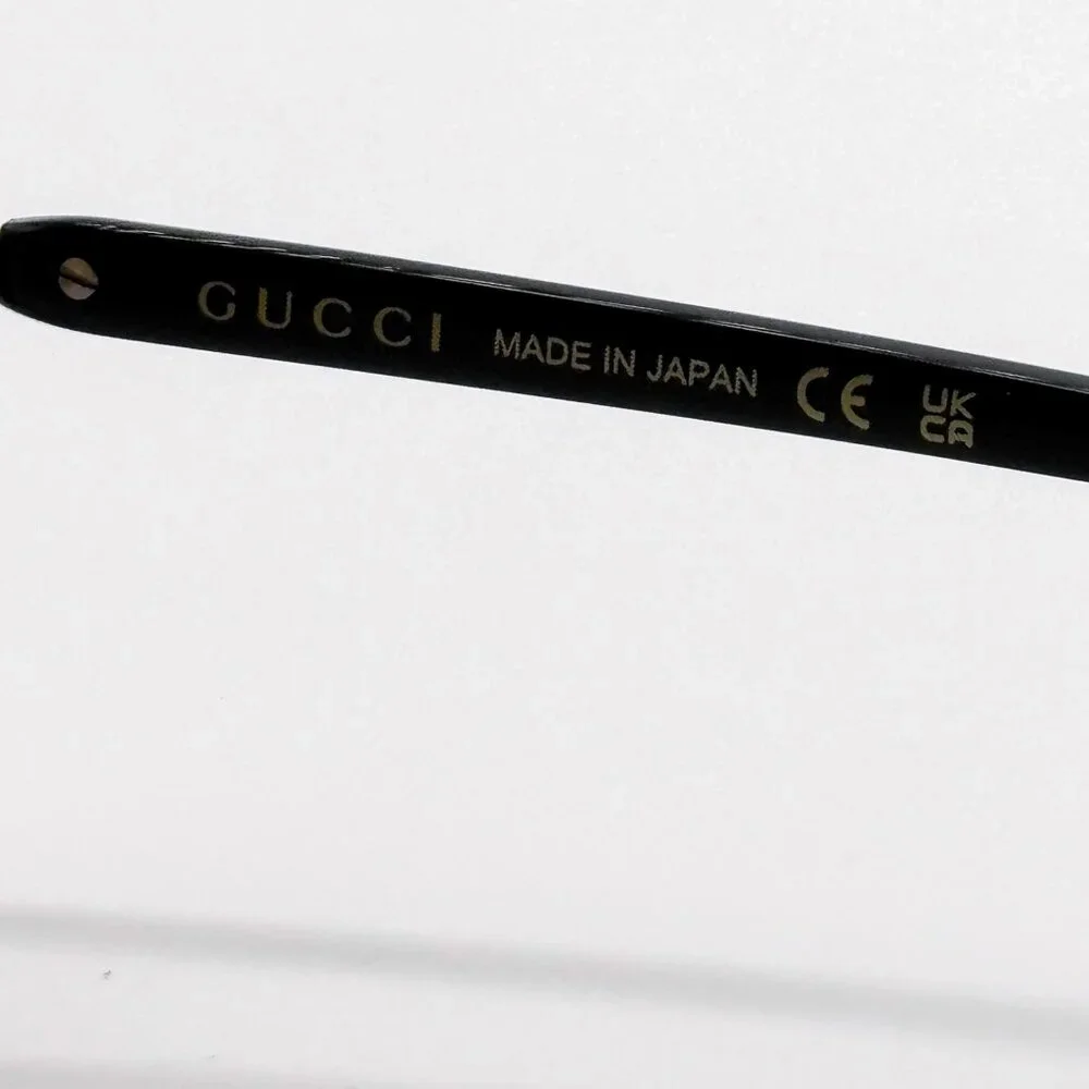 NEW GUCCI SUNGLASSES GG1220S 001 BLACK/GOLD UNISEX EYEWEAR